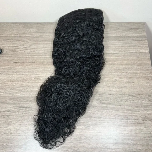 UNICE InvisiBlend V Part Water Wave Mixed Curly Human Hair 20 Inch Wig